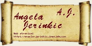 Angela Jerinkić vizit kartica